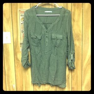 Olive Green Top