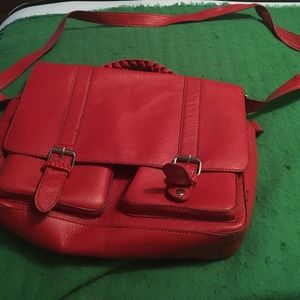 H&M red satchel
