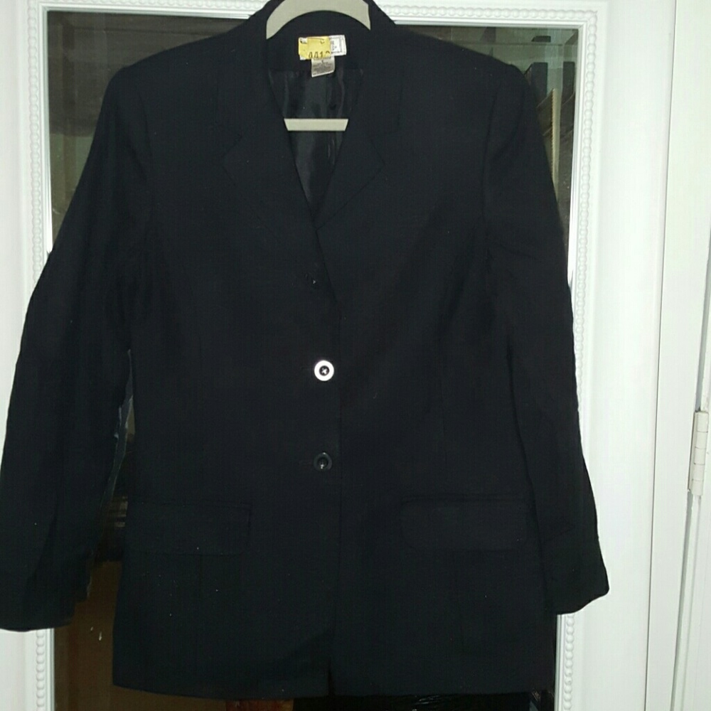 Navy Wool Blazer