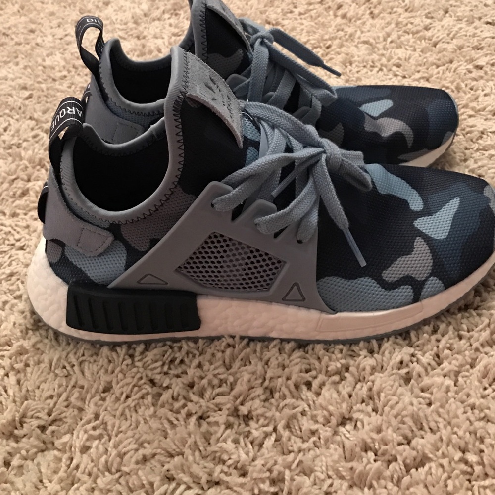 Adidas nmd xr1 duck camo navy blue white