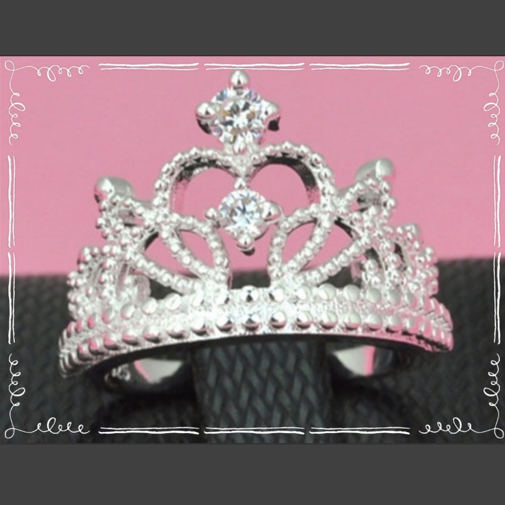 💧Silver Princess Tiara Ring💧