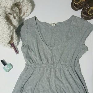 Grey Baby doll T-shirt Dress