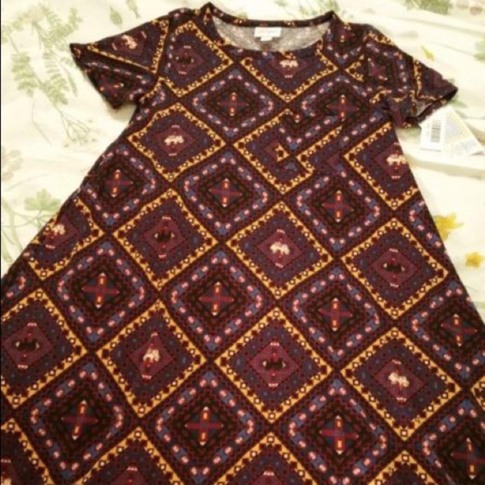 LulaRoe Large Carly Unicorn Elephants