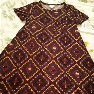 LulaRoe Large Carly Unicorn Elephants