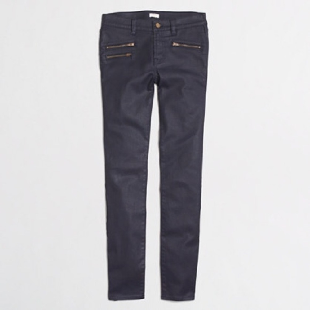 JCREW skinny jean in coated denim size 31