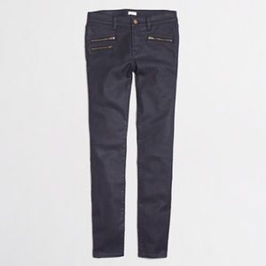 JCREW skinny jean in coated denim size 31