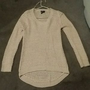 Cream round bottom sweater