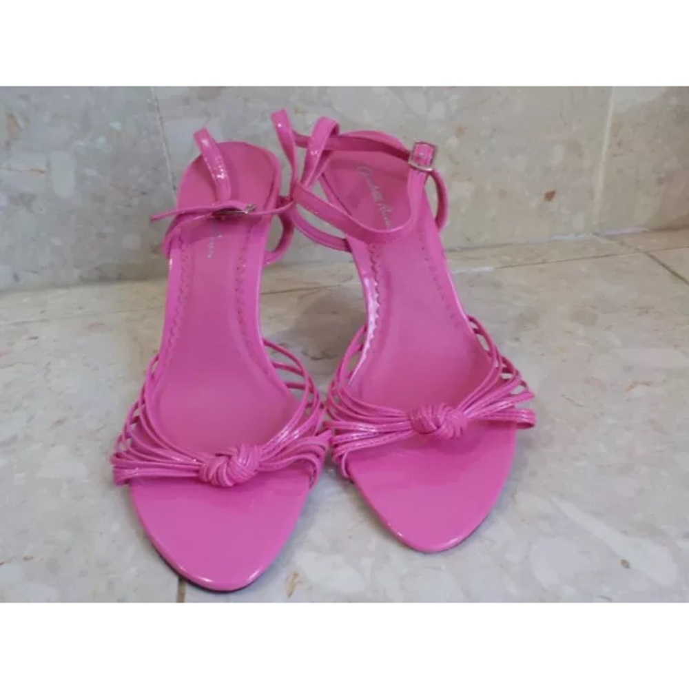Charlotte Russe Size 6 Pink Ankle Strap Sandals.