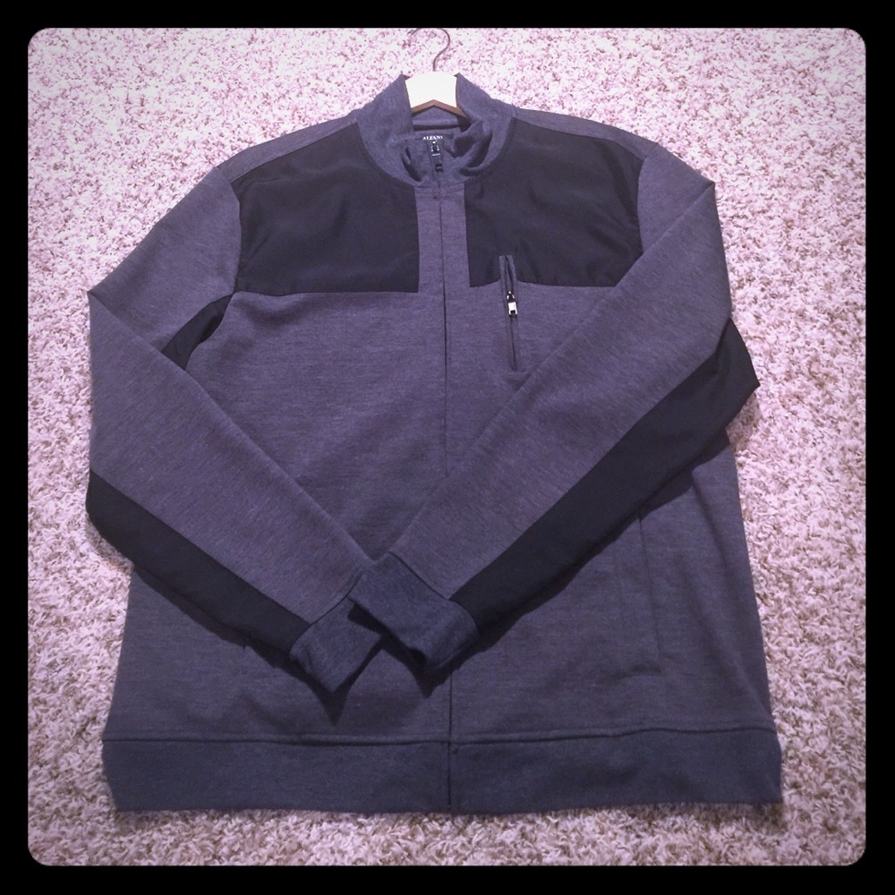 Men's Casual Jacket; Black and Grey