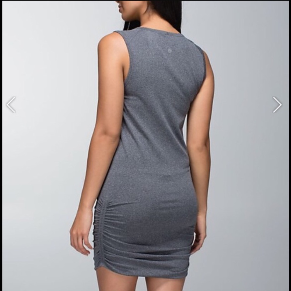 Lululemon In the Flow dress sz 4 heathered black