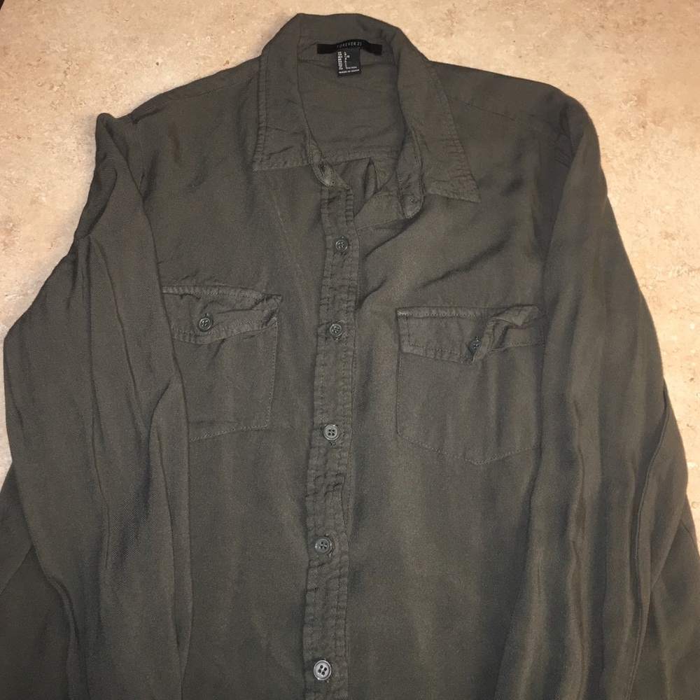Forever 21 Hunter Green Shirt