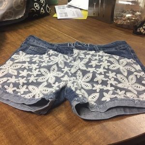 Denim shorts