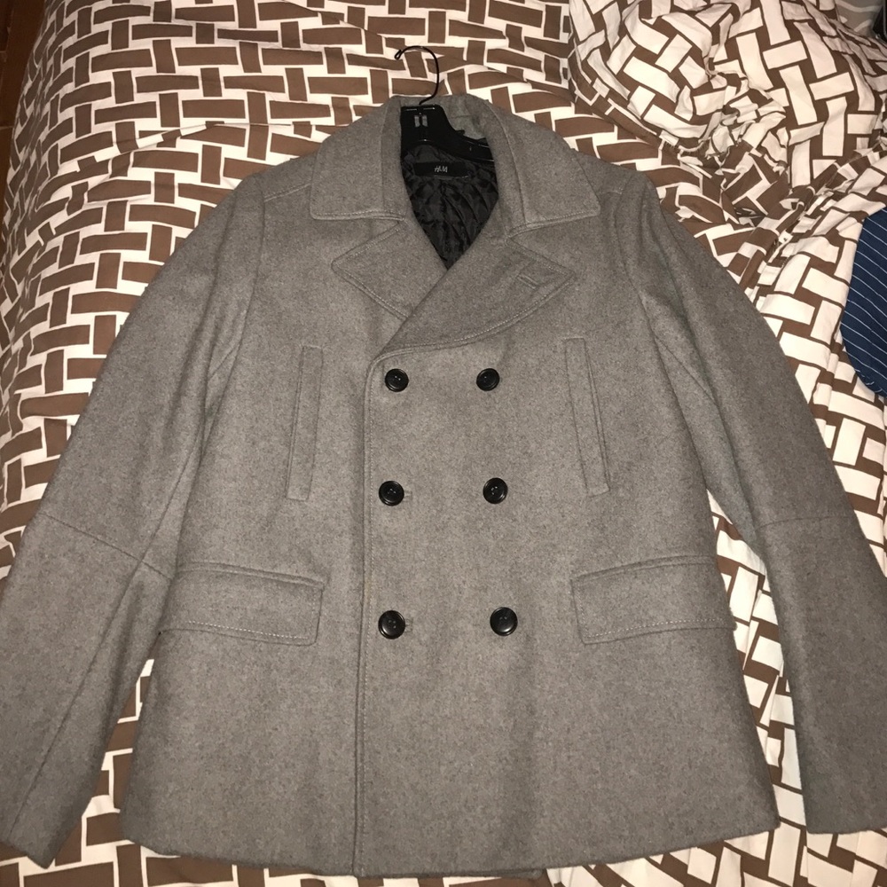 Grey H&M pea coat