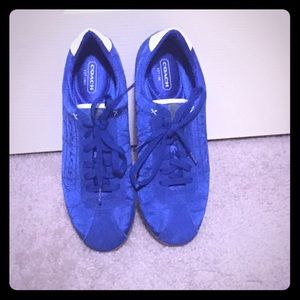 Royal Blue Coach Sneakers