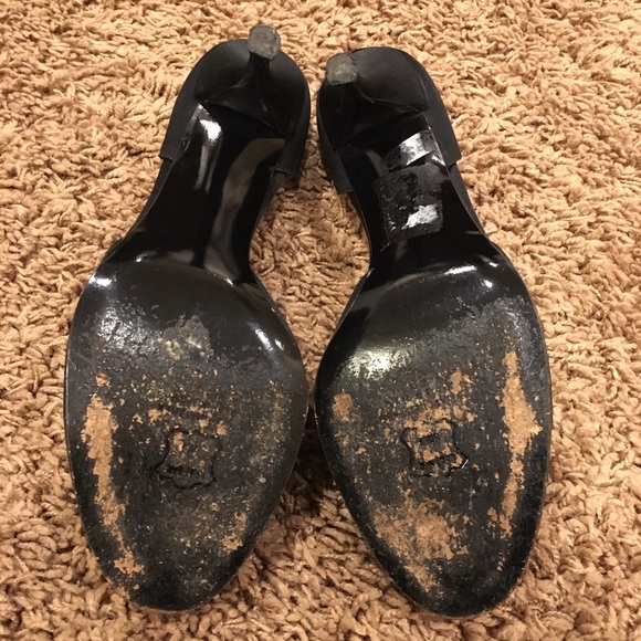 Stuart Weitzman satin peep toe pumps - Picture 3 of 4