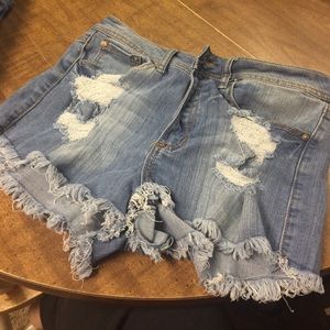 High waisted shorts