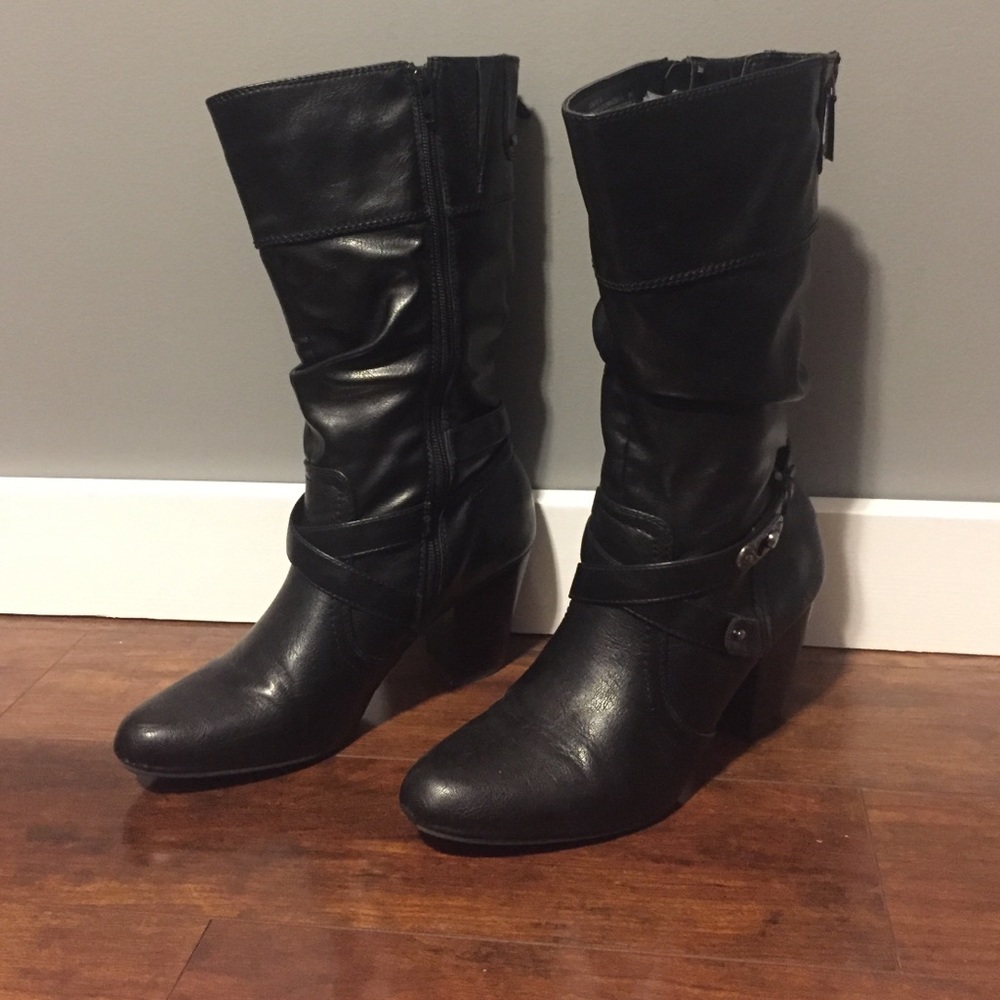 Black Heeled Boots