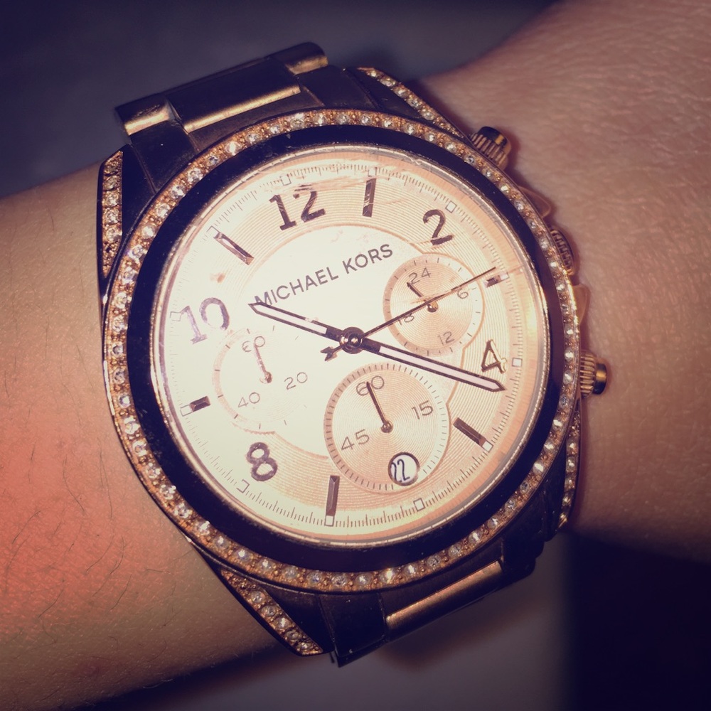 Rose gold Michael Kors watch