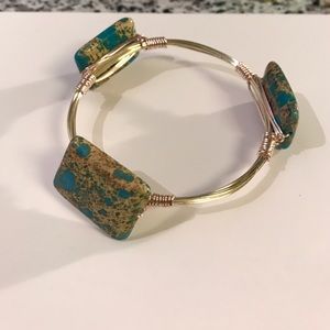 Wire Wrapped Turquoise Bracelet