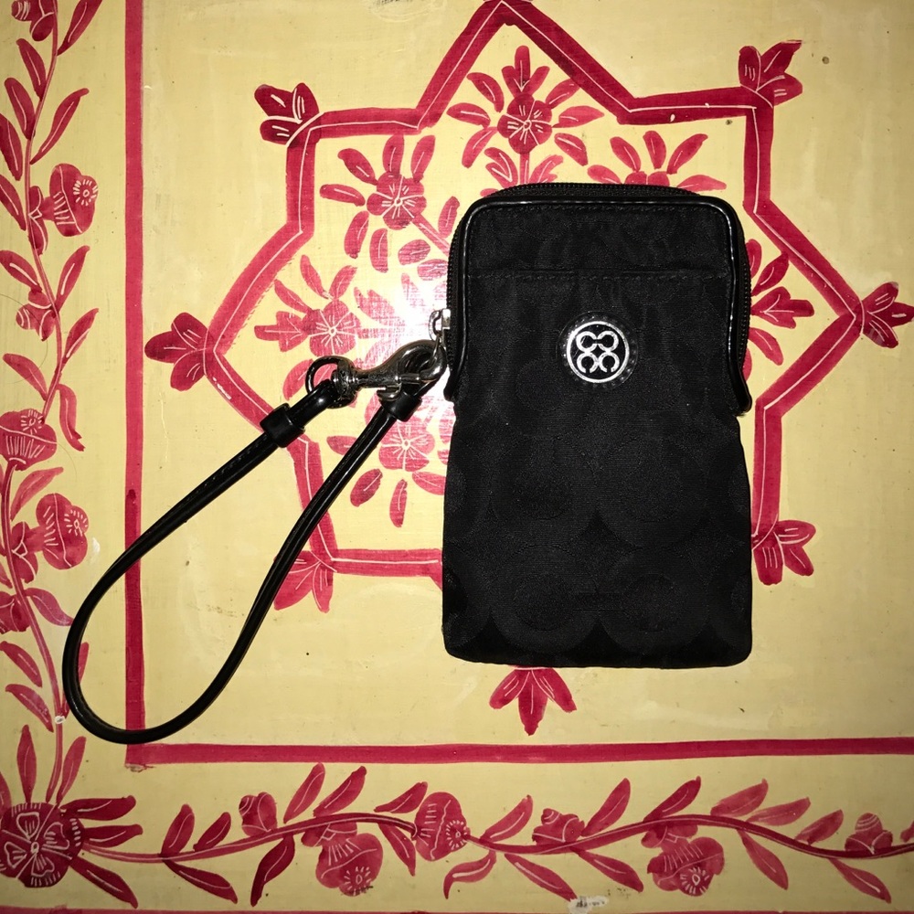 Black Coach wristlet