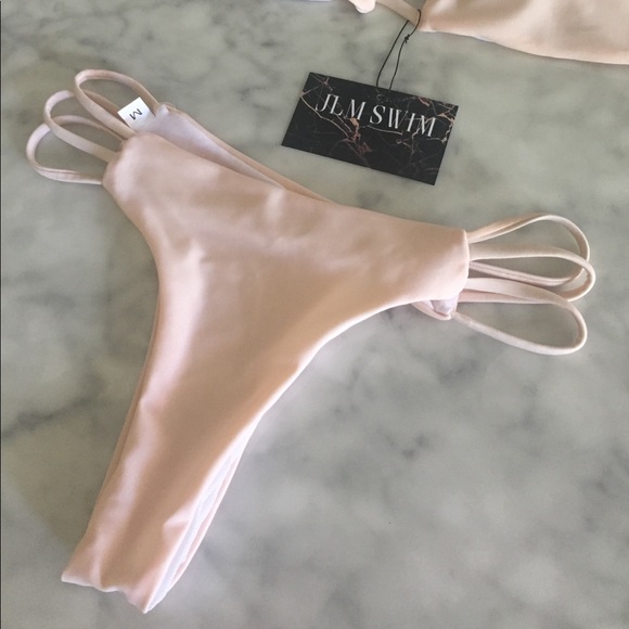 SALE • MEDIUM LEFT• Cream Caged Bikini • - Picture 3 of 5