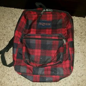 Jansport plaid backpack