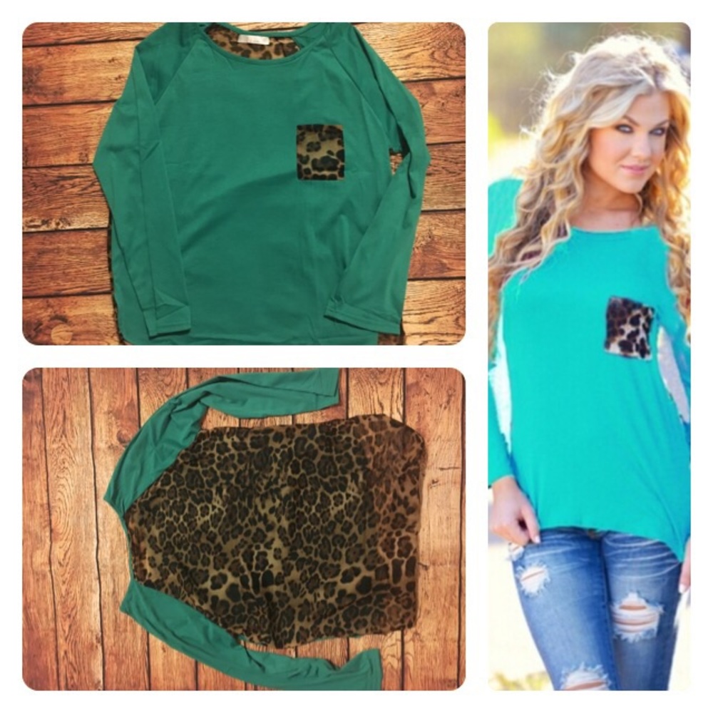 Kelley green long sleeve knit shirt