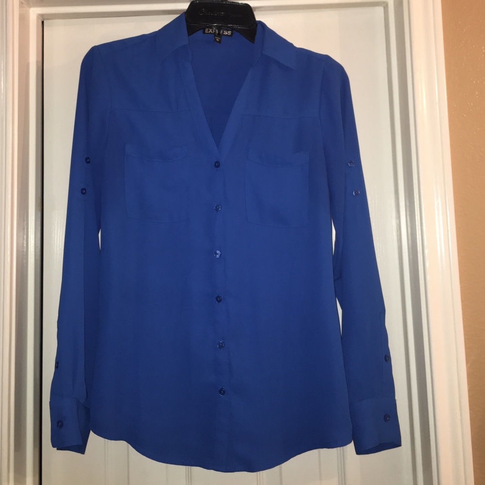 Blue Express Button Down Shirt
