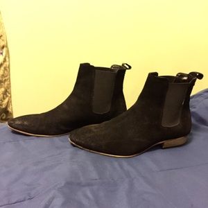 TopMan suede Chelsea boots