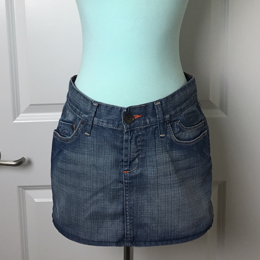 H&M denim mini skirt