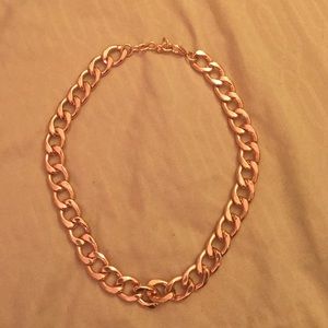 BCBG | Rose Gold Plated Cuban Link Necklace