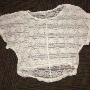 Lace crop top from delias