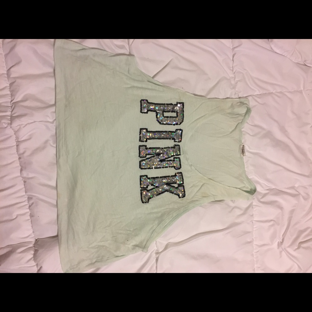 Pink Victoria Secret Sequin Tank Top