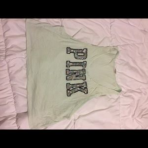 Pink Victoria Secret Sequin Tank Top
