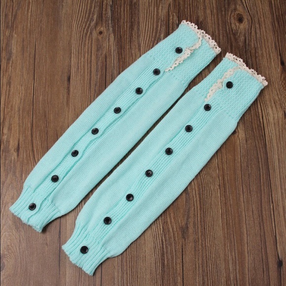 RESERVED โญ๏ธHost Pickโญ๏ธLace Trimmed Leg Warmer - Picture 2 of 2