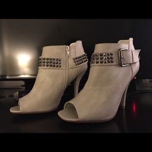 Sexy peep toe ankle boots