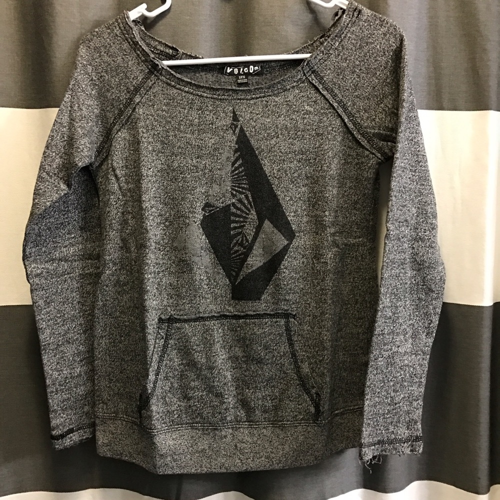 Gray & Black Volcom Sweatshirt