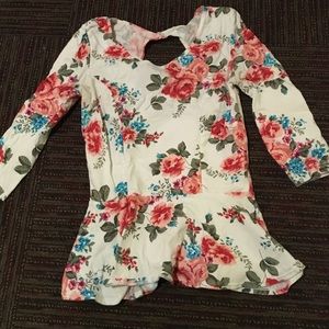 Floral Peplum