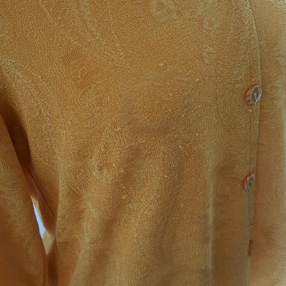 Golden Yellow Cardigan, size Medium - Picture 3 of 4