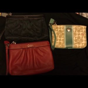 Coach wristlets