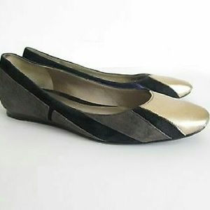 Diane Von Furstenberg Metallic Ballet flats