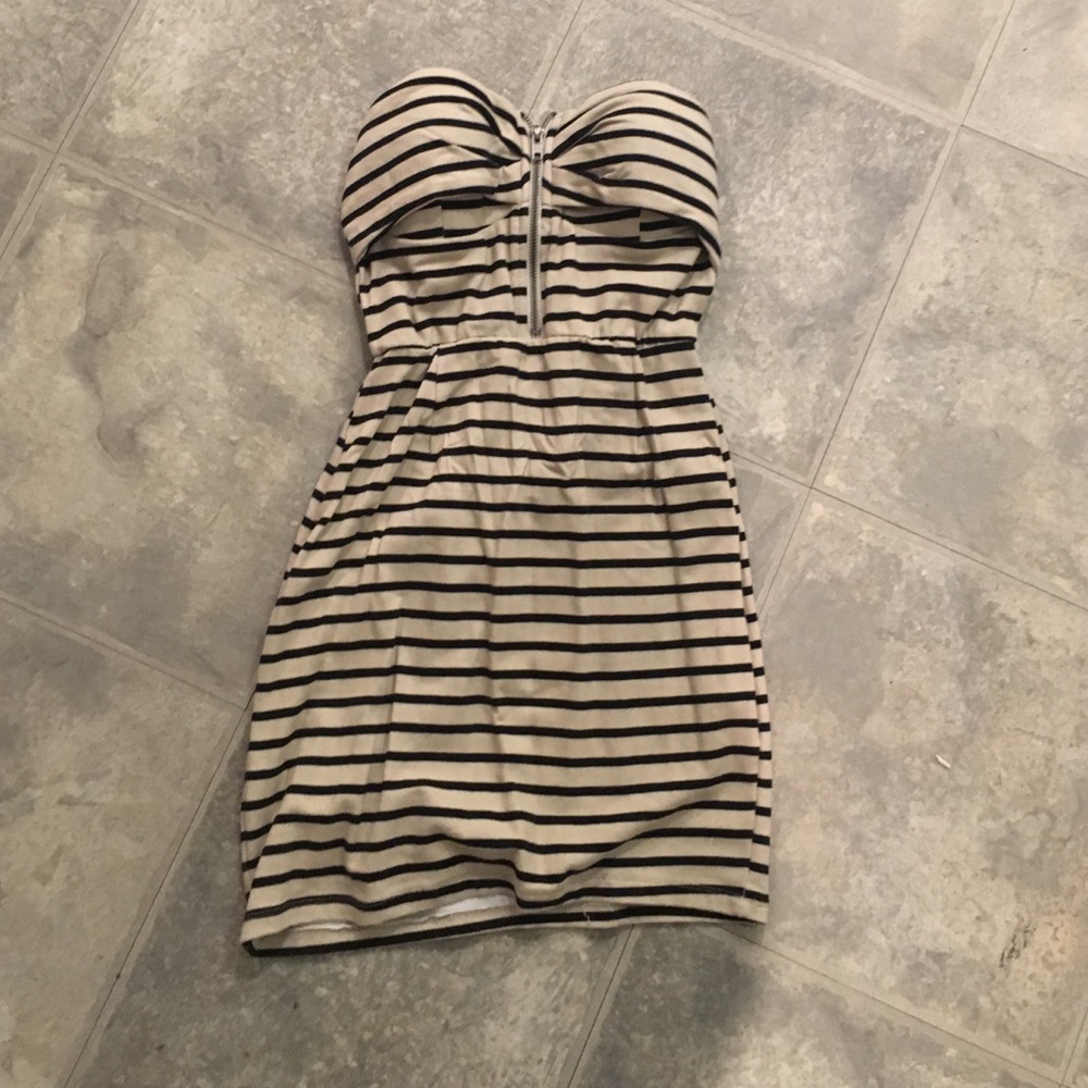 Striped bodycon dress