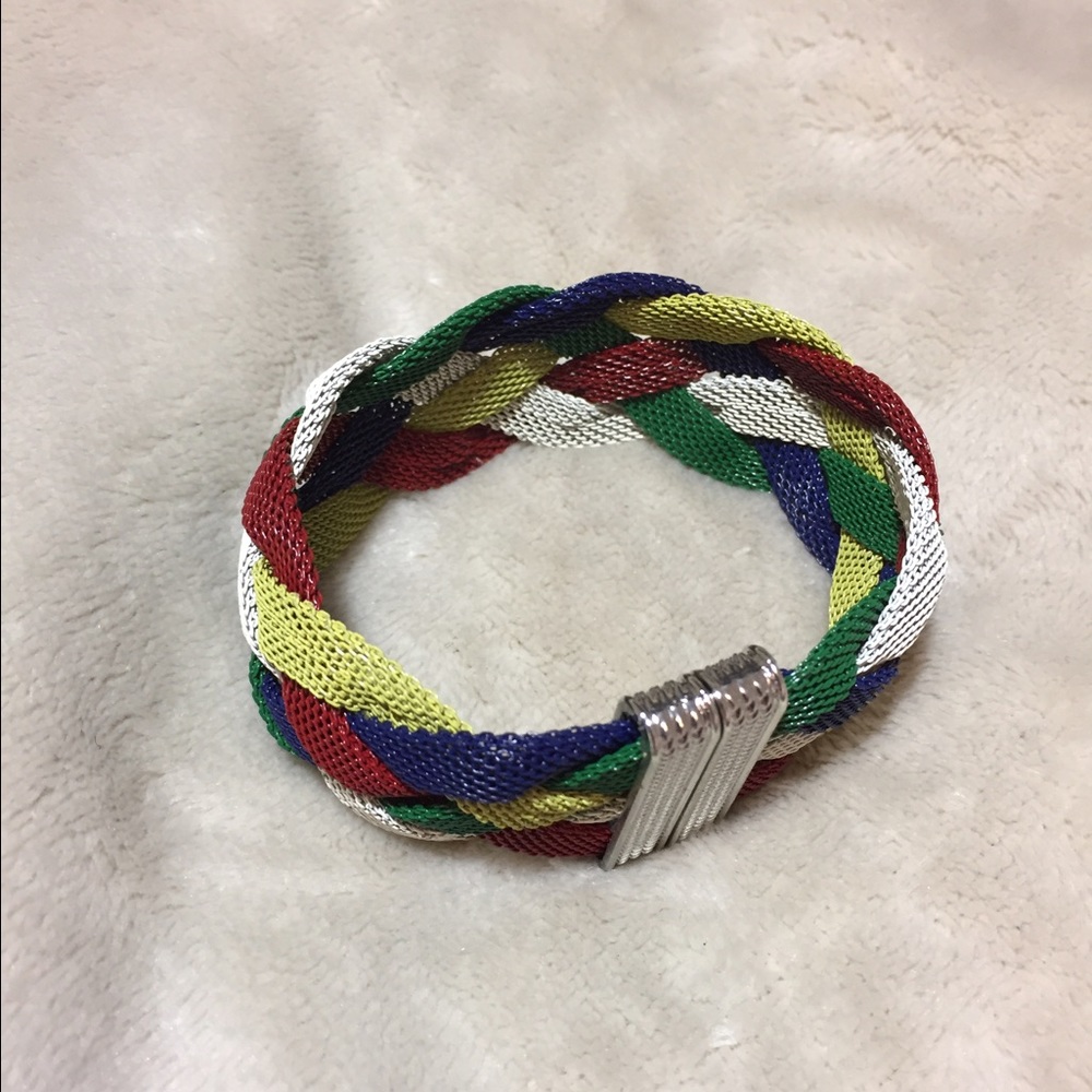 Multicolored Metal Magnetic Bracelet