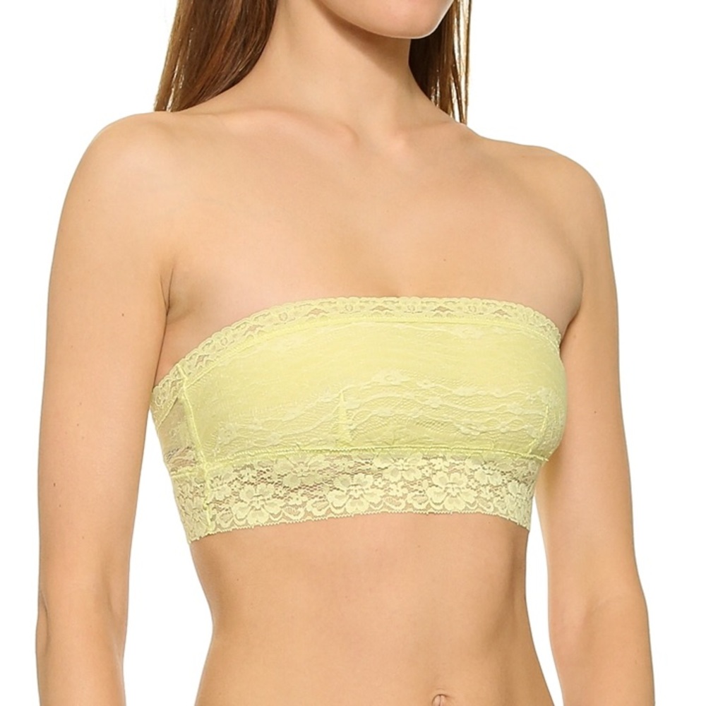 Free People Citrus Green Lace Bandeau