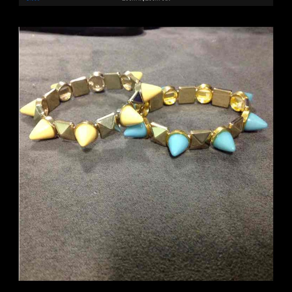 Studded stretch bracelets