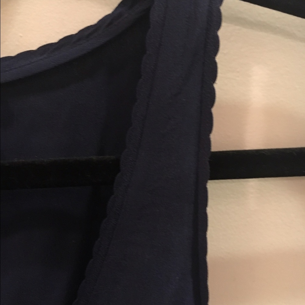 Joie Scallop Trim Silk Tank Top