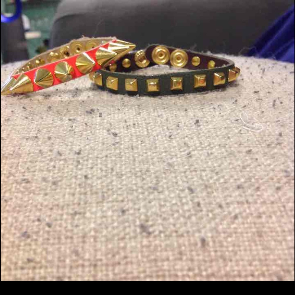 Spike and studded bracelets