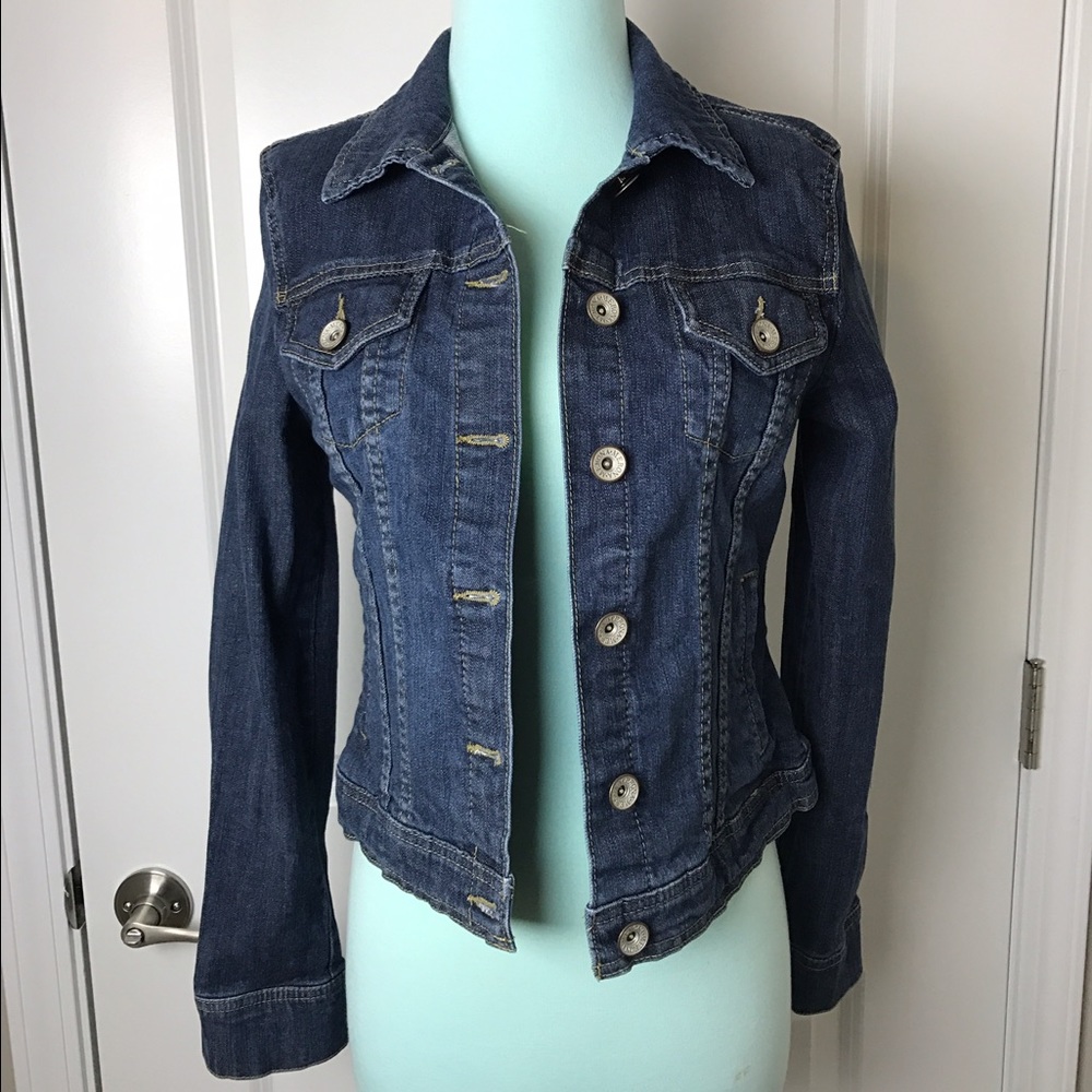 Merona: dark denim jacket