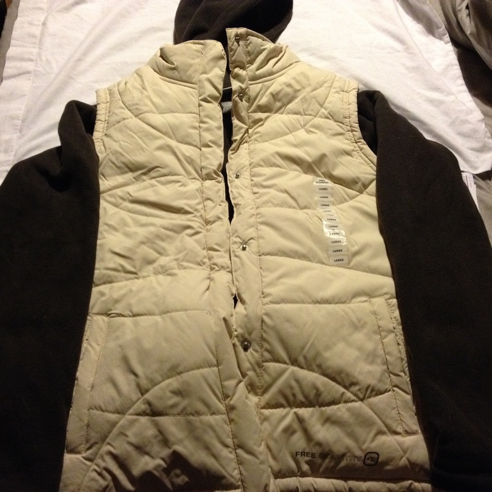 Free Country fleece jacket/puffer vest size large