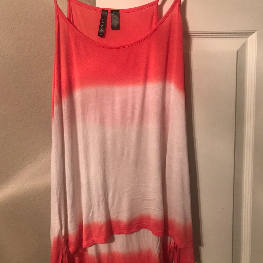 full tilt pink tie dye top